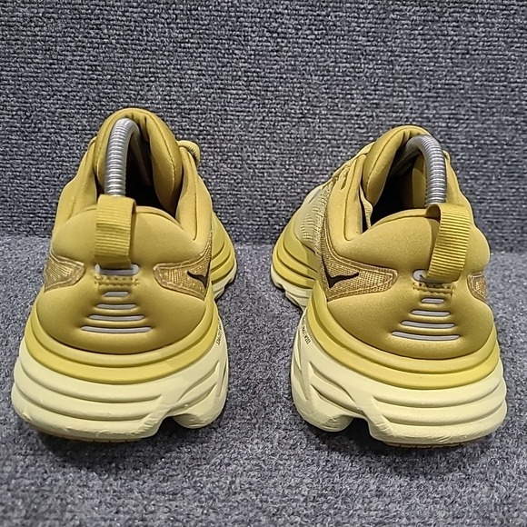 Hoka Bondi 8 Women's Sz 9.5 B Golden Yellow Lichen Celery Root Running Sneakers - Picture 4 of 16
